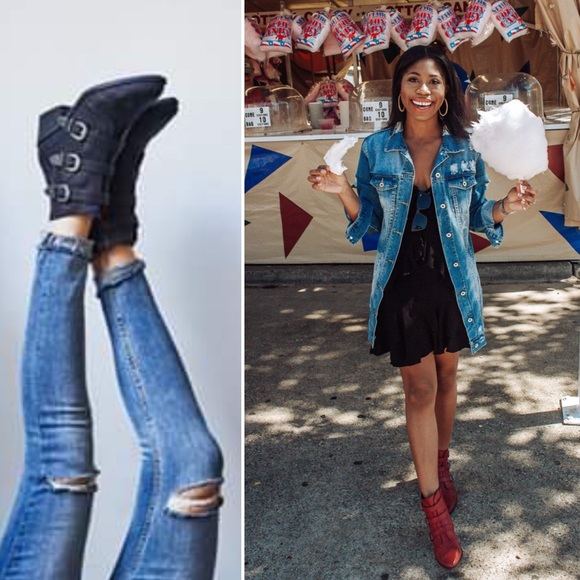 indigo rd yasmina western bootie